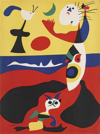 JOAN MIRÓ Two color pochoirs.